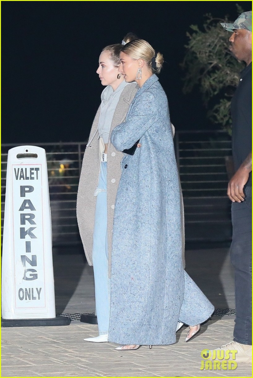 hailey bieber and stylist maeve reilly grab dinner at nobu 03