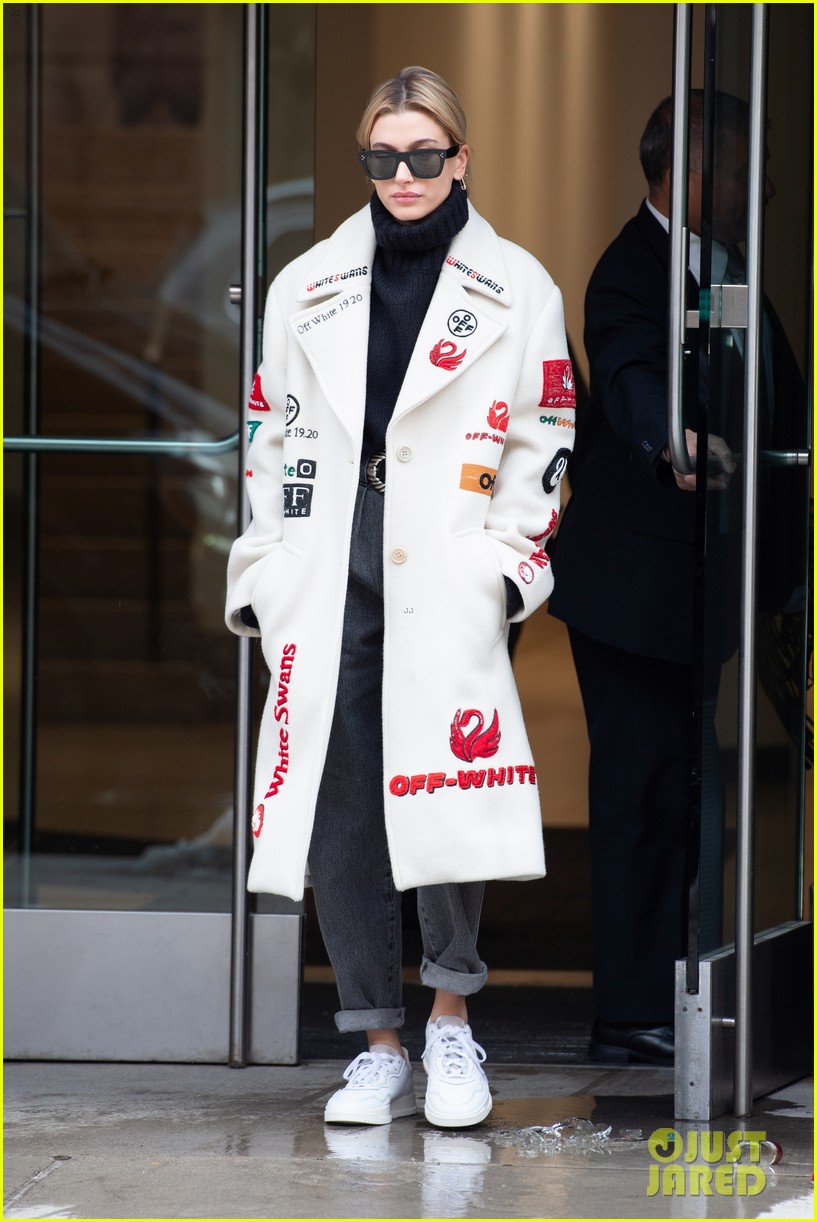 hailey bieber shows off two looks in one day while out in nyc 02