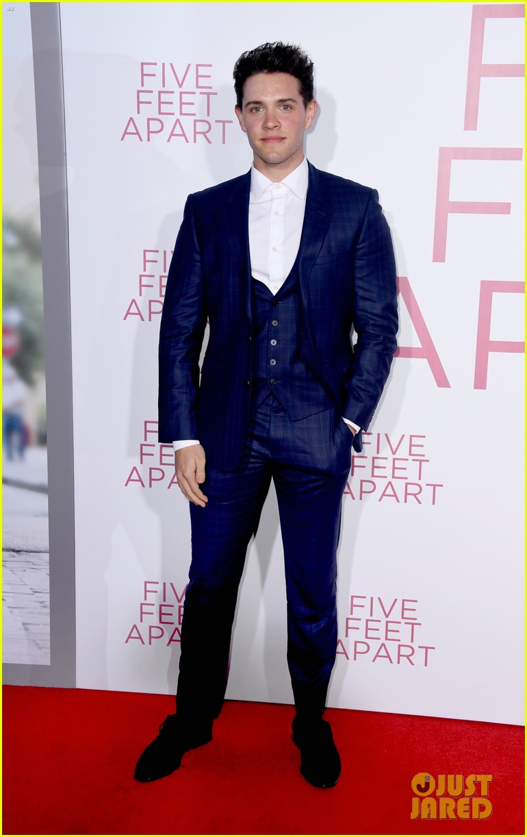 casey cott supports cole sprouse at five feet apart premiere 05