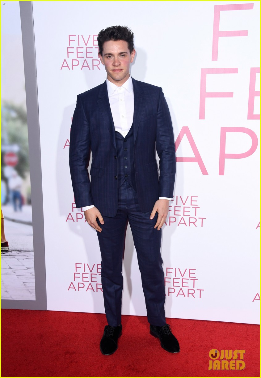 casey cott supports cole sprouse at five feet apart premiere 10