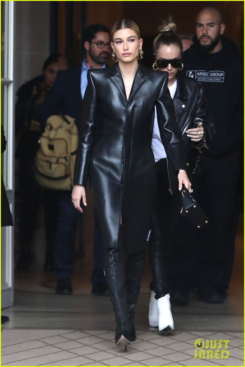 hailey bieber turns out looks for paris fashion week 07