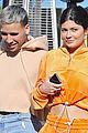kylie jenner sports orange track suit for lunch at sugar fish 02