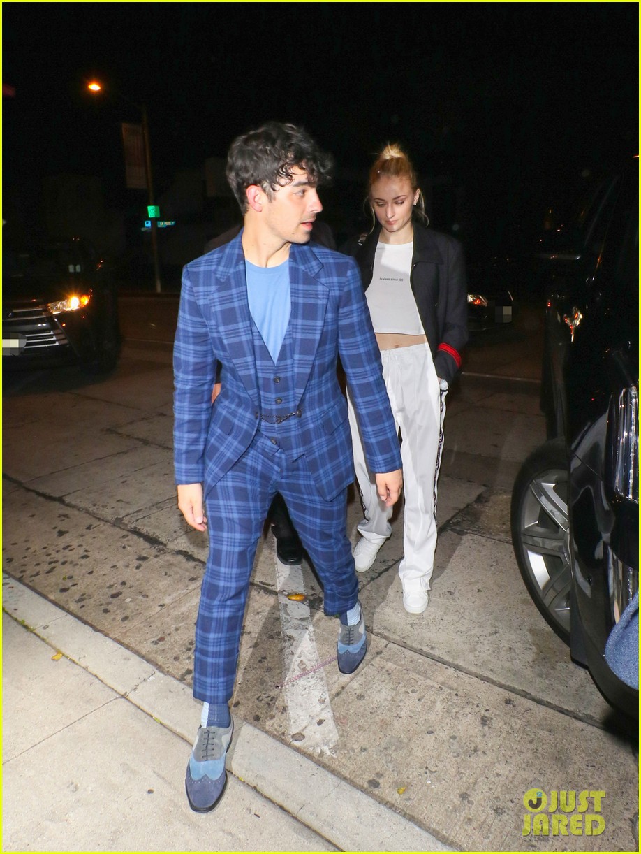 the jonas brothers and sophie turner step out for dinner at craigs 16