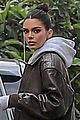 kendall jenner dons brother leather jacket studio 02