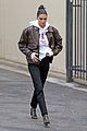 kendall jenner dons brother leather jacket studio 03