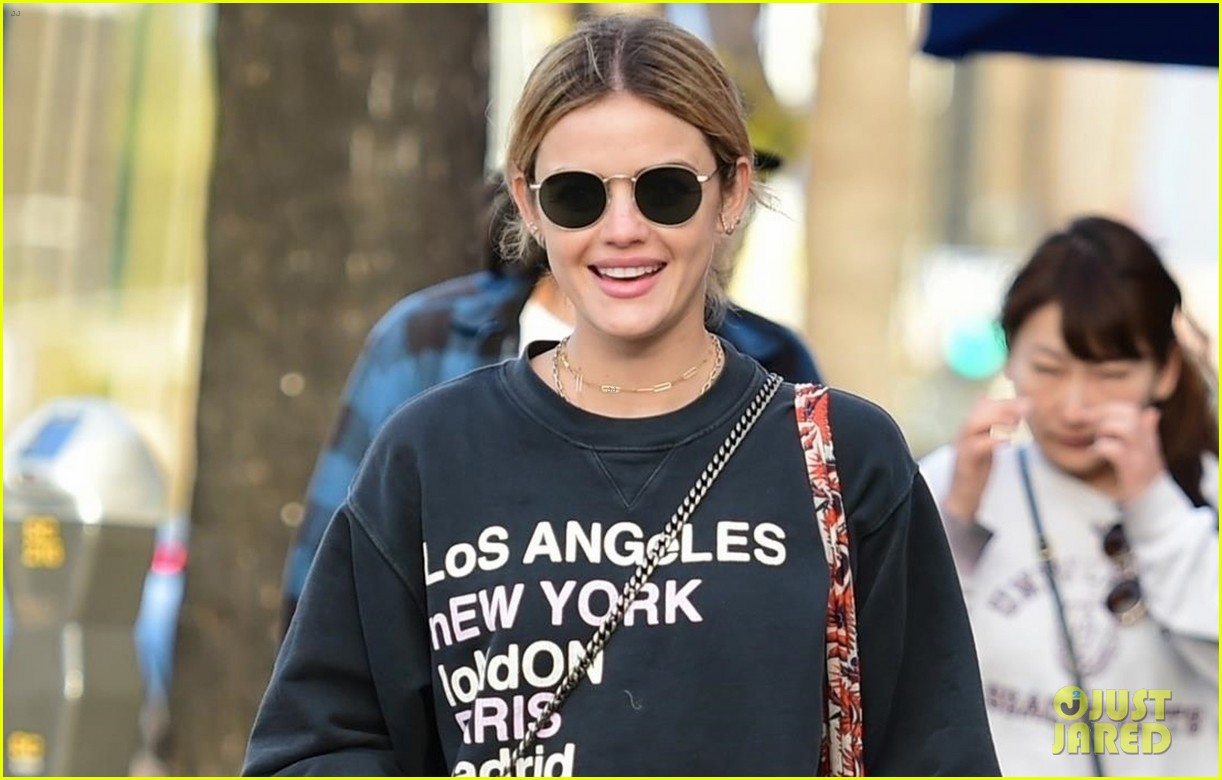 lucy hale takes her pup for a walk in la 07