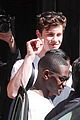 shawn mendes greets fans arriving in barcelona 04