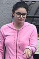 ariel winter goes pretty in pink for day at the studio 04