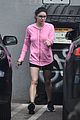 ariel winter goes pretty in pink for day at the studio 05
