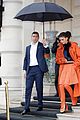zendaya pops in orange while out during paris fashion week 08