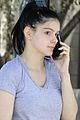 ariel winter takes a call while out 03