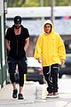 justin bieber hailey bieber step out with their dog in nyc 07