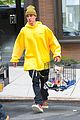 justin bieber hailey bieber step out with their dog in nyc 08