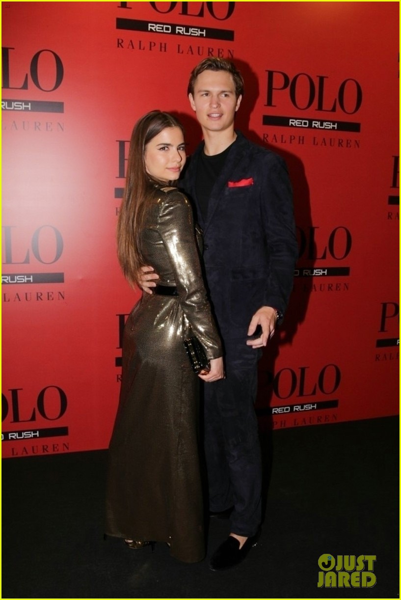 ansel elgort and girlfriend violetta komyshan attend polo red rush launch party 03