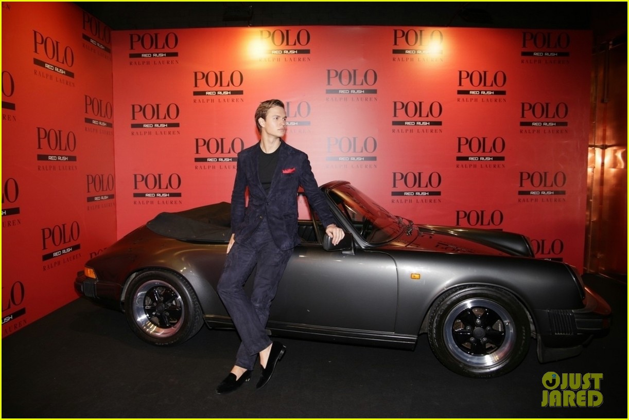 ansel elgort and girlfriend violetta komyshan attend polo red rush launch party 07