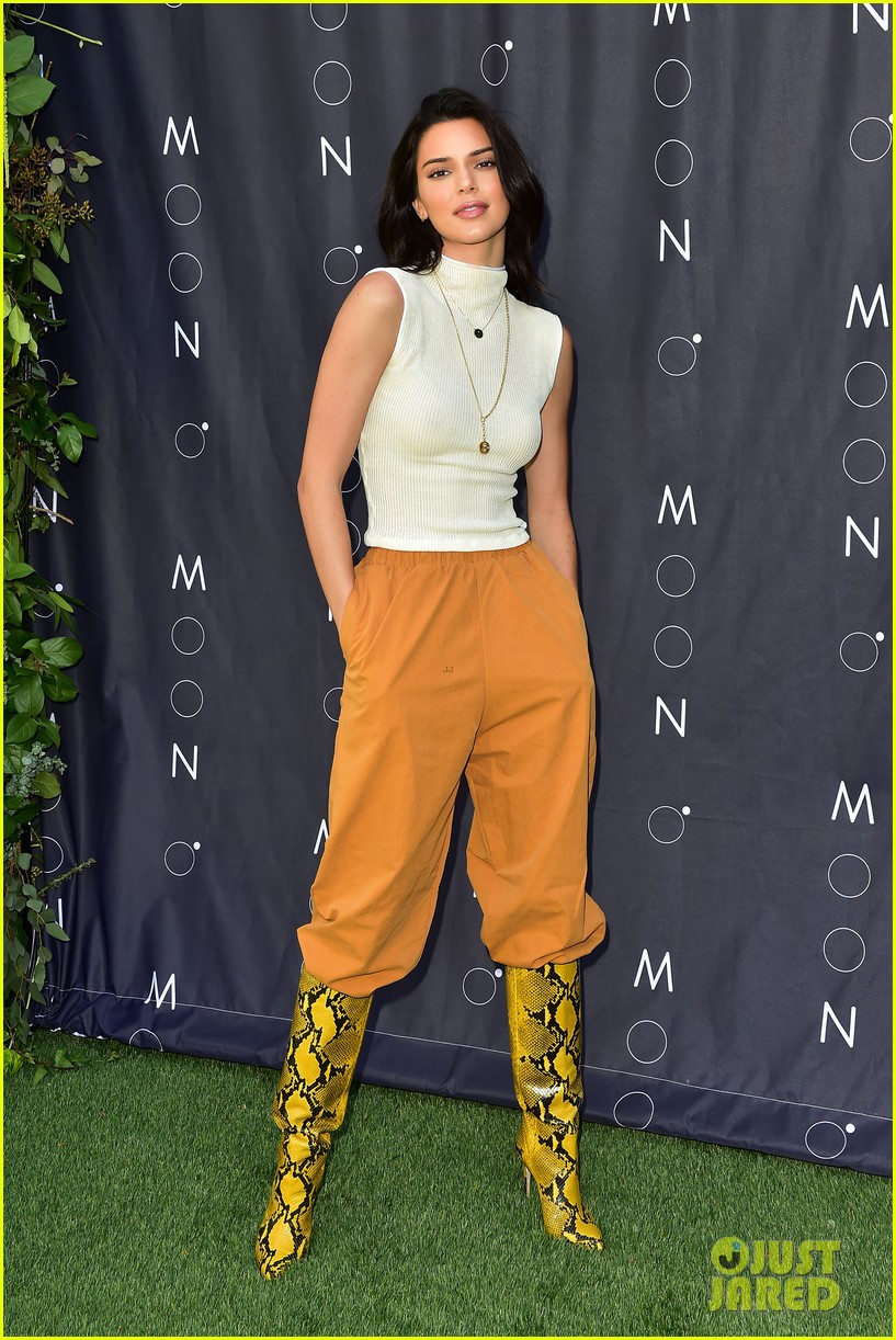 kendall jenner looks chic at moon oral care collection launch 01