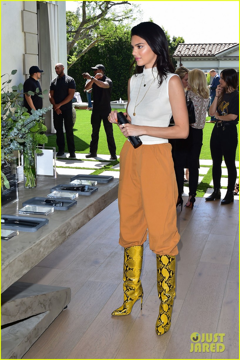 kendall jenner looks chic at moon oral care collection launch 05