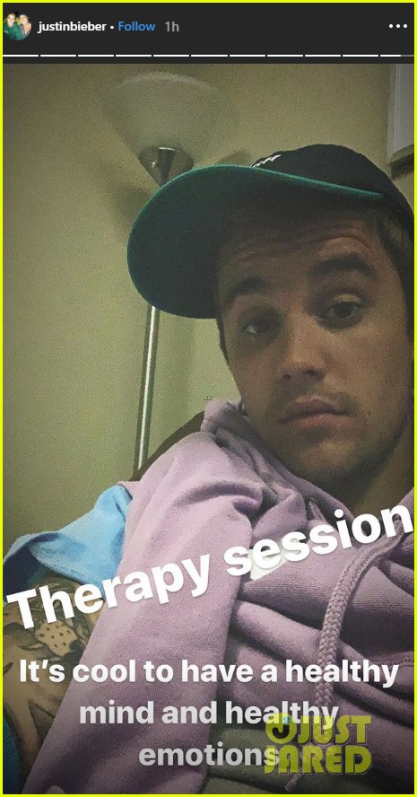 justin bieber shares photo from therapy 01