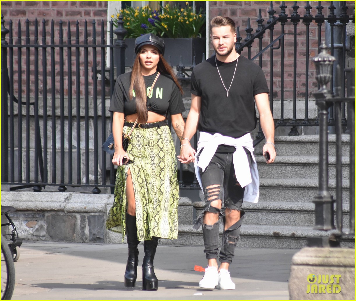 jesy nelson and boyfriend chris hughes hold hands while out in dublin 02