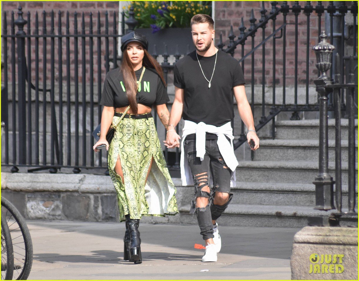 jesy nelson and boyfriend chris hughes hold hands while out in dublin 08