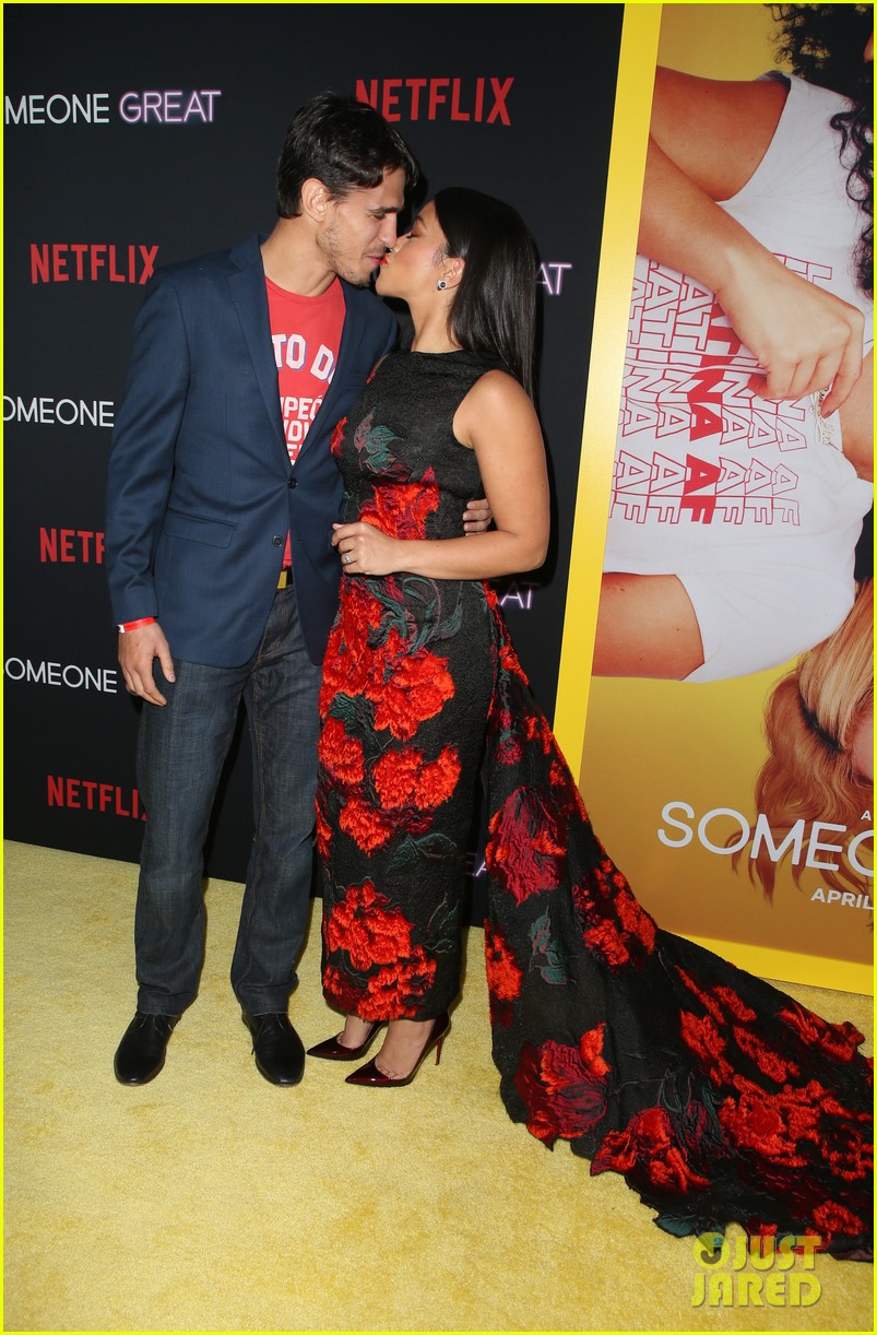 gina rodriguez is supported by fiance joe locicero at someone great premiere 41