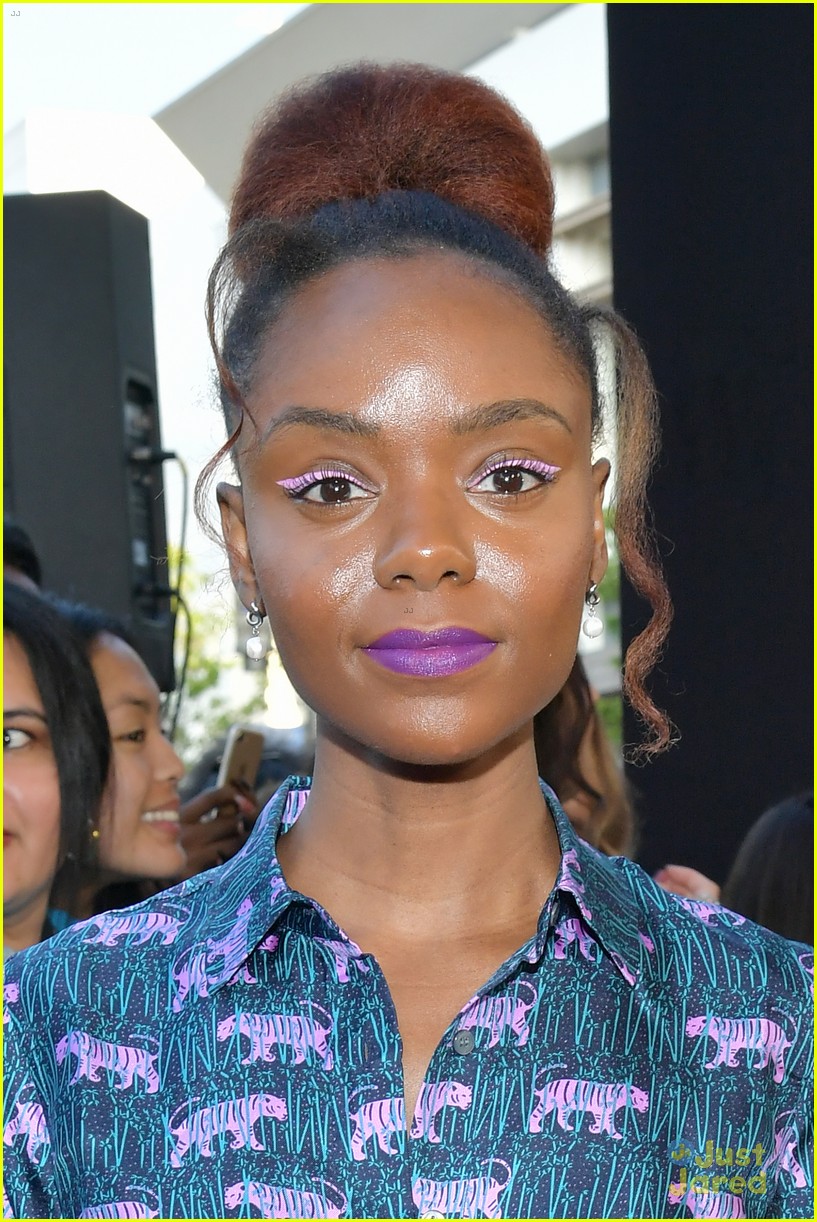 ashleigh murray hayley law support charles melton sun premiere 06