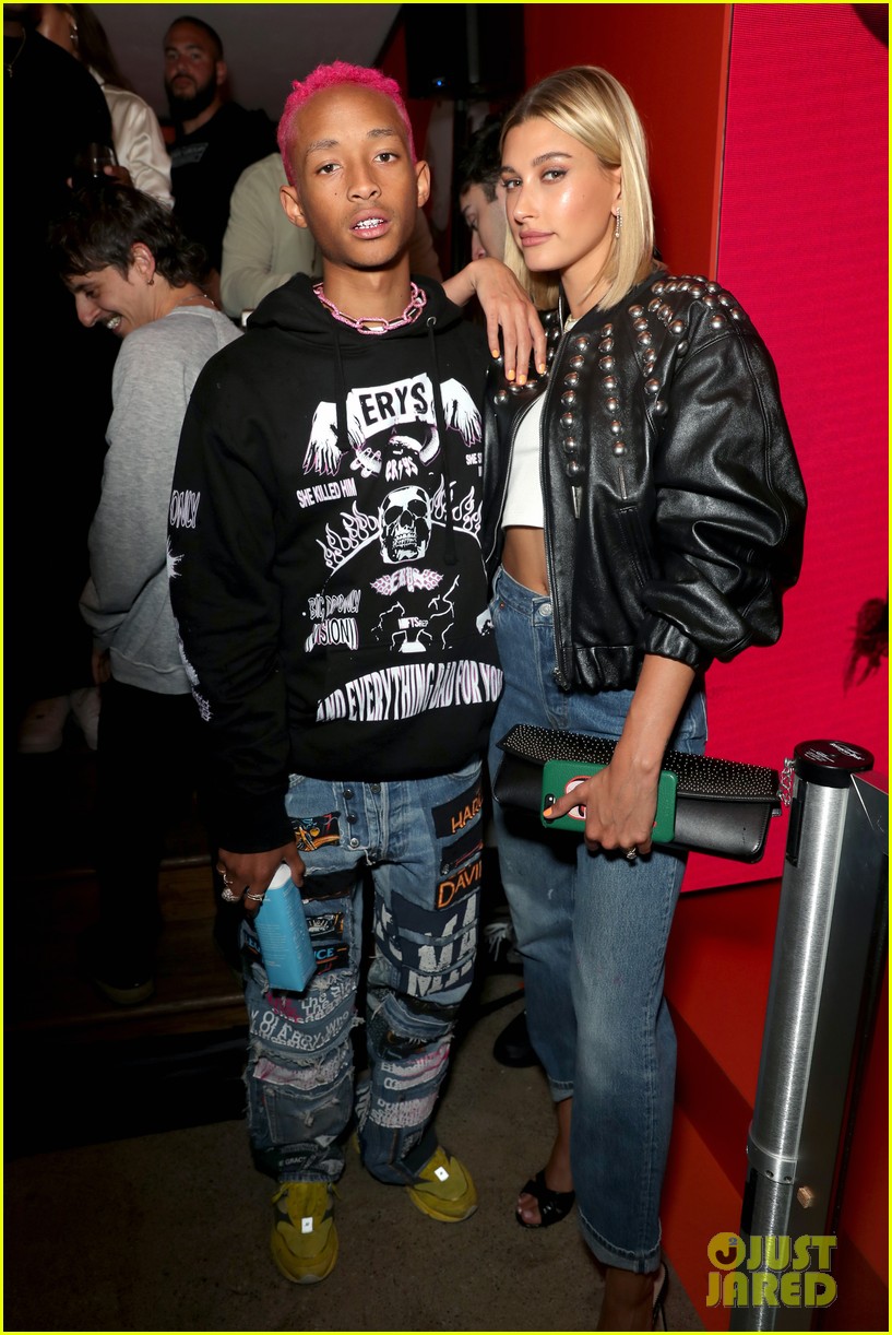 Jaden Smith and Hailey Baldwin Twin in Supreme x Louis Vuitton