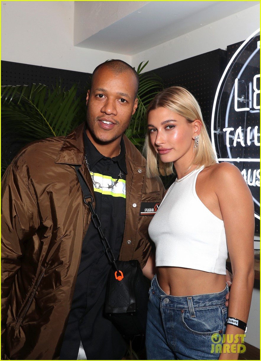hailey bieber hangs with jaden smith at levis event 08