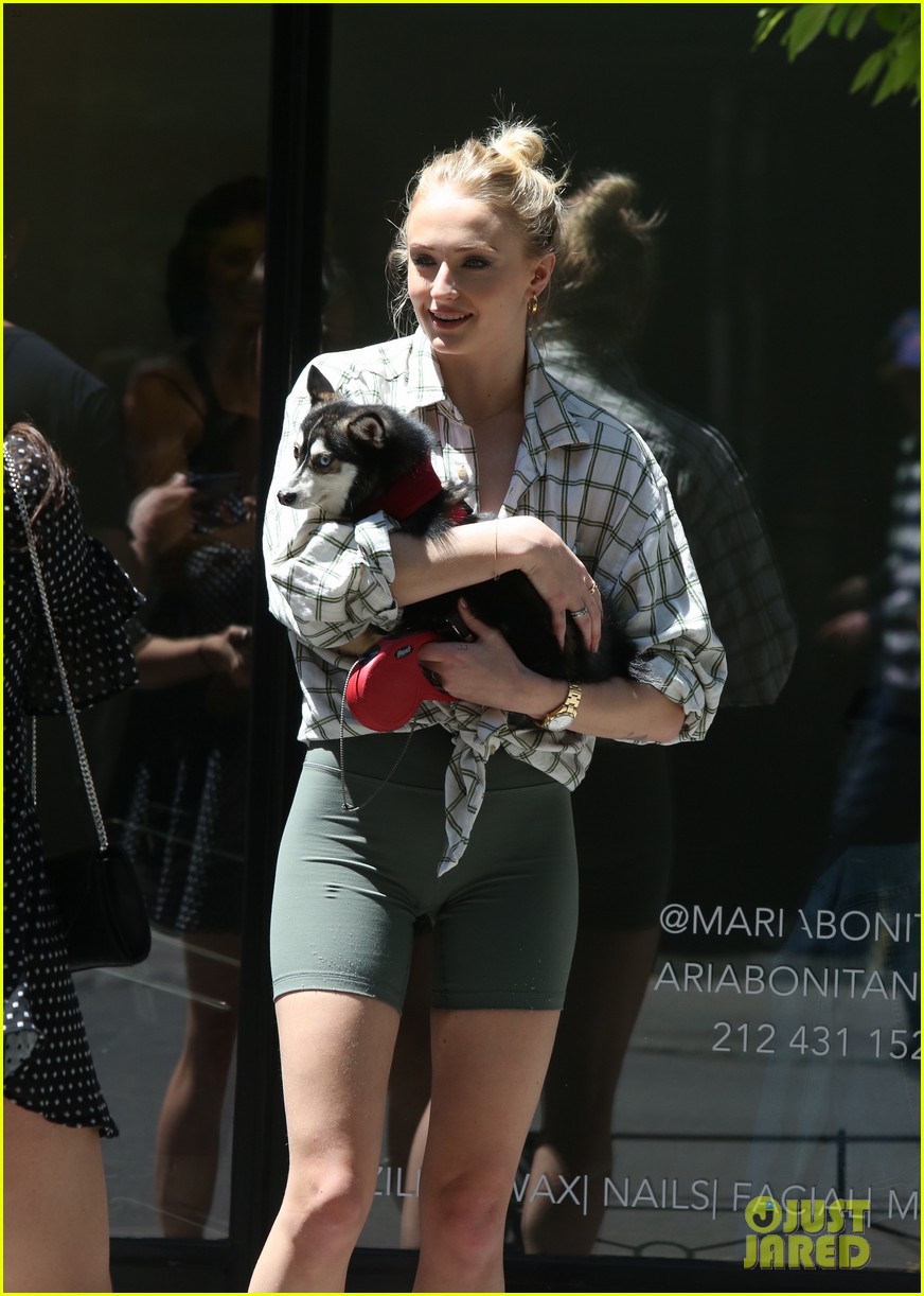 joe jonas sophie turner take their dogs for a walk in nyc 06