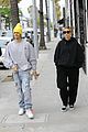 justin hailey bieber wear oversized sweaters for beverly hills shopping day 01