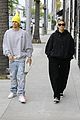justin hailey bieber wear oversized sweaters for beverly hills shopping day 09