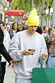 justin hailey bieber wear oversized sweaters for beverly hills shopping day 13