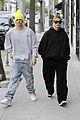justin hailey bieber wear oversized sweaters for beverly hills shopping day 21