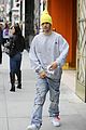 justin hailey bieber wear oversized sweaters for beverly hills shopping day 31