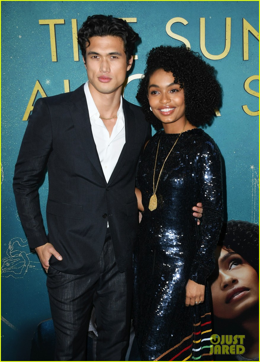 yara shahidi charles melton step out for the sun is also a star premiere 28