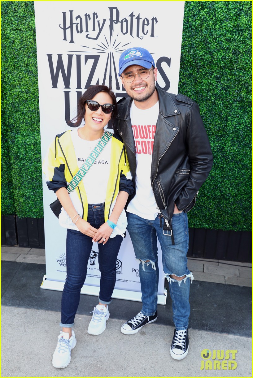 ally maki attends harry potter wizards unite event with fiance travis atreo 03