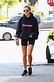 hailey bieber goes for coffee run with a friend 03