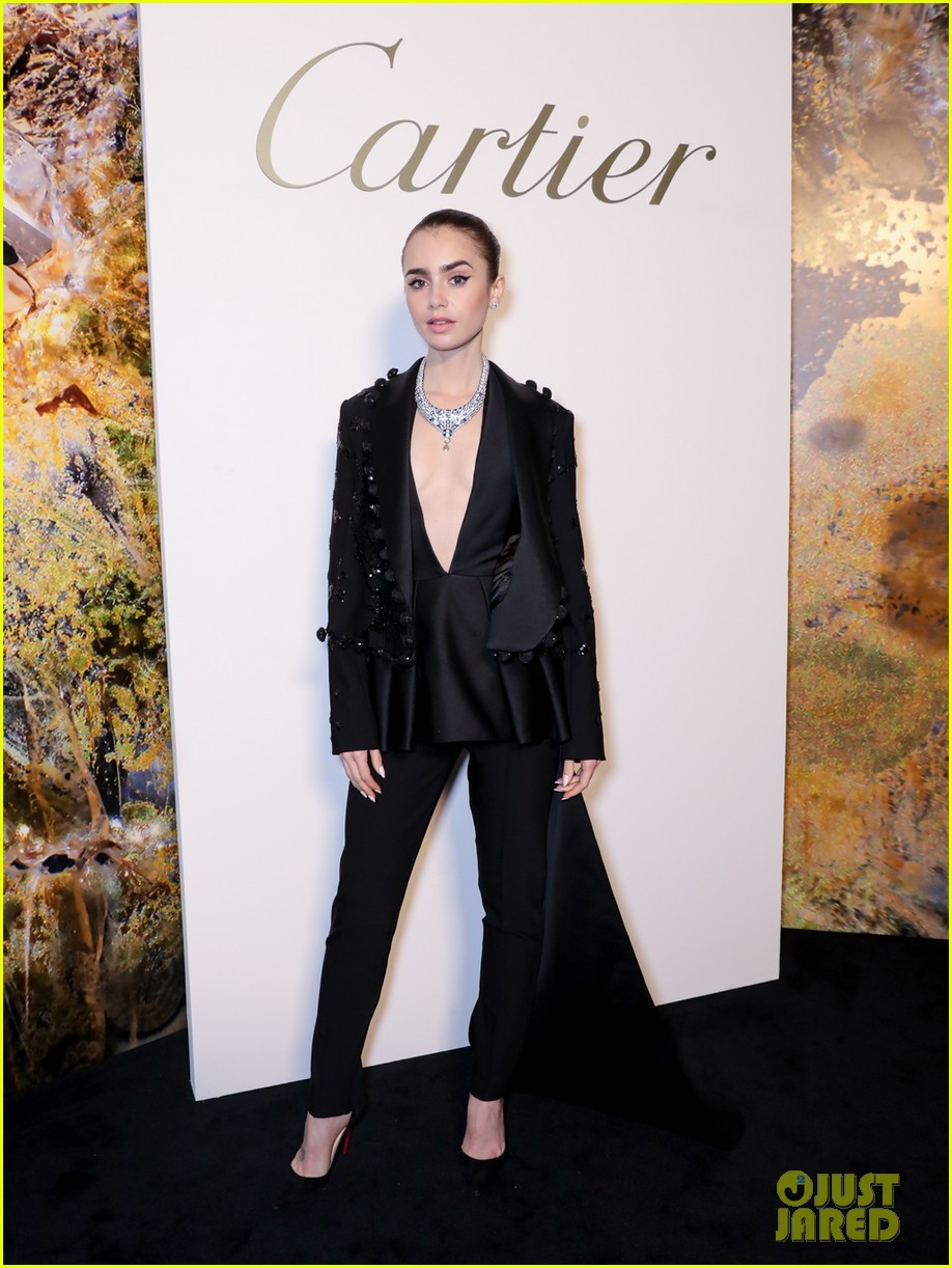 lily collins diana silvers more cartier event 27