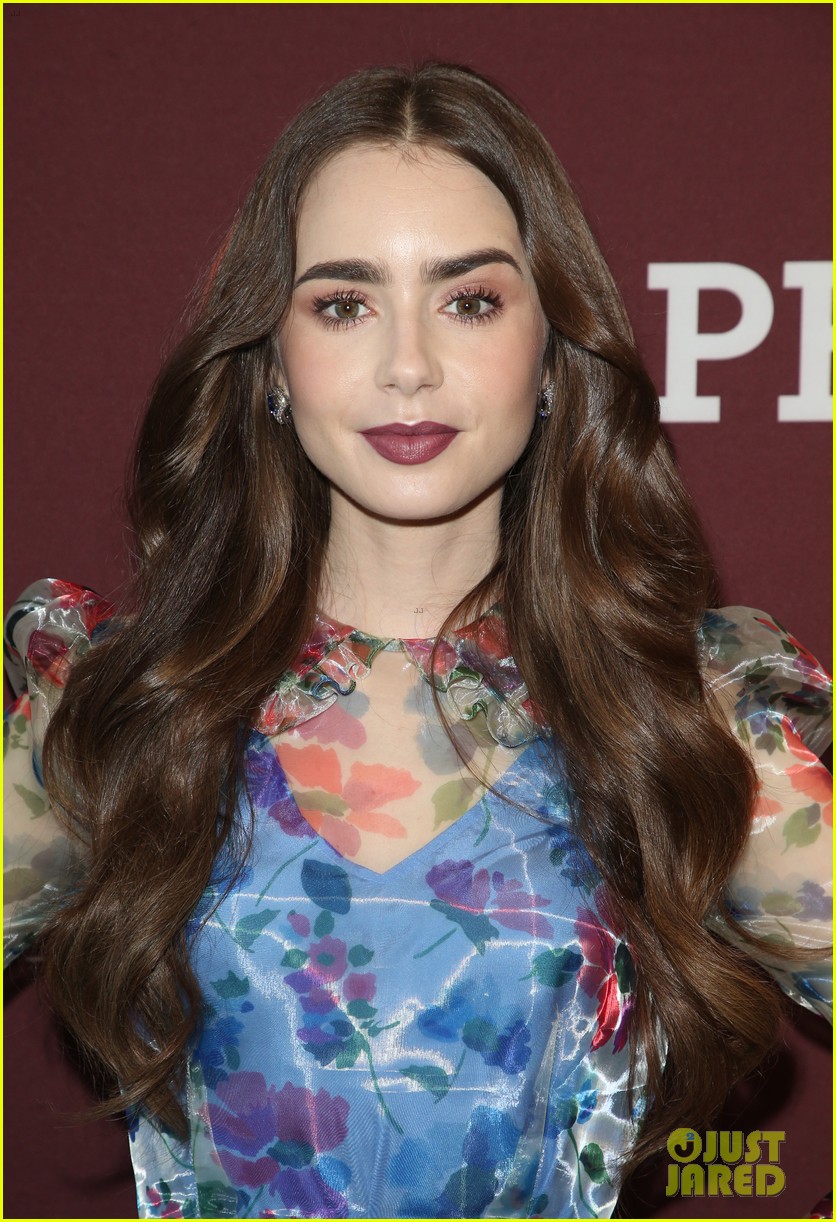 lily collins les mis photo call 38