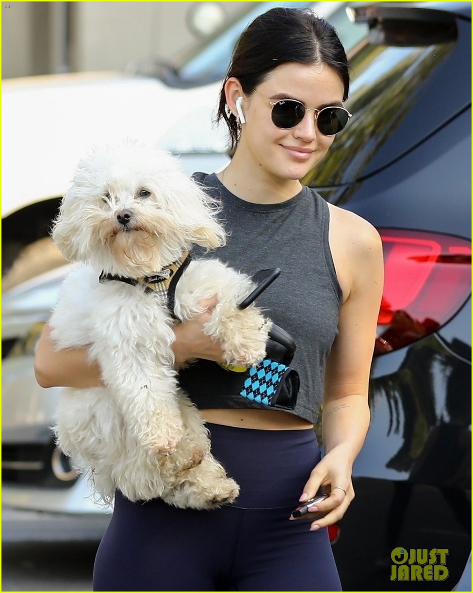 lucy hale holding elvis 02