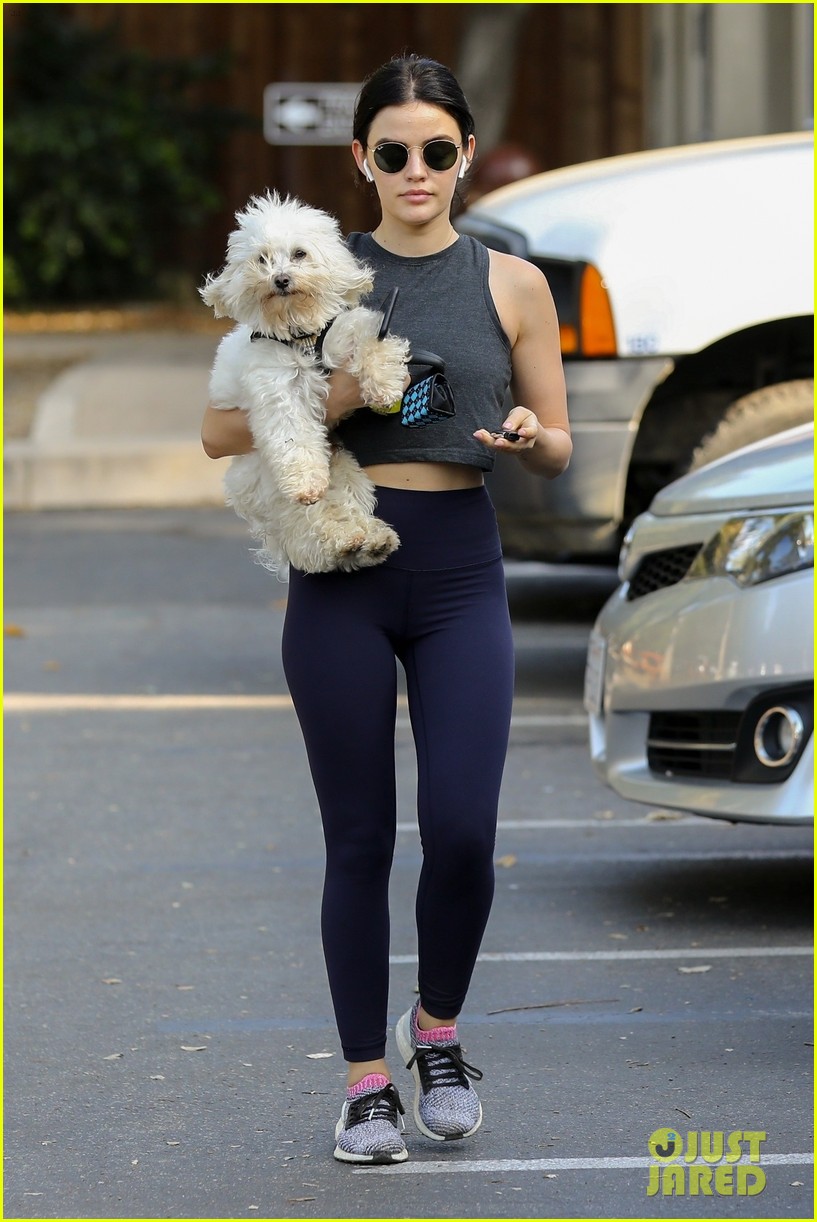 lucy hale holding elvis 05