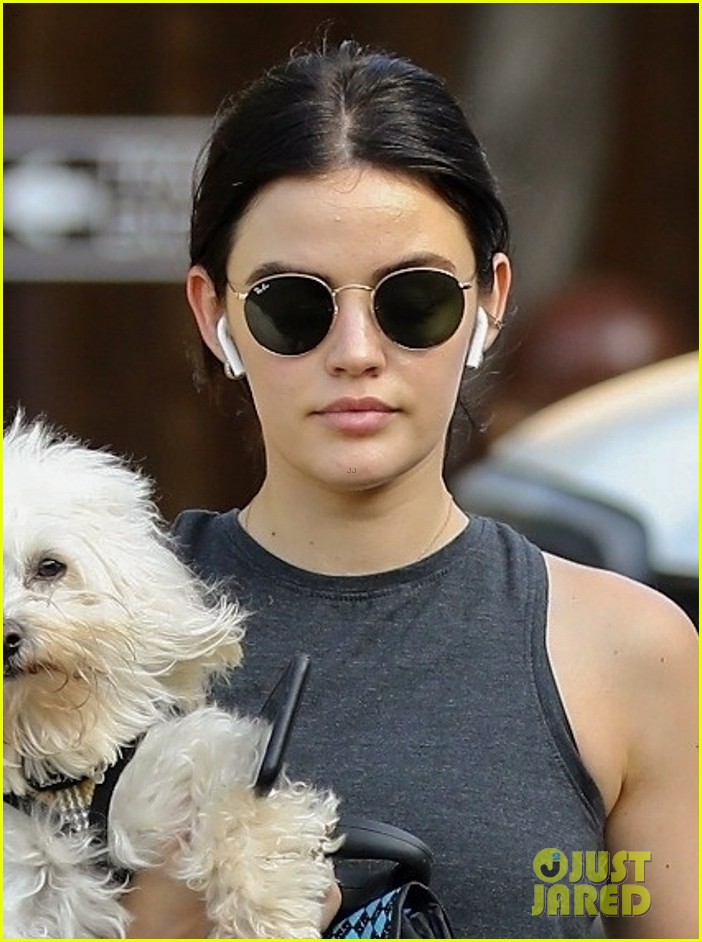 lucy hale holding elvis 11