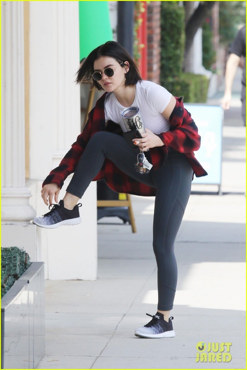 lucy hale workout studio city cup 05
