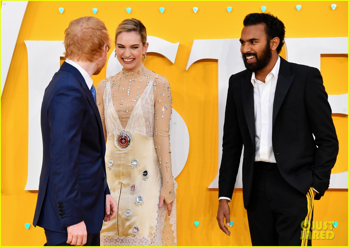 Lily James Gets A Little Giddy Around Ed Sheeran at 'Yesterday' Premiere in  London: Photo 1243410, Ed Sheeran, Lily James Pictures