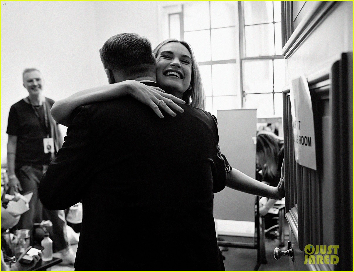 mbb lily james late show corden pics int 02
