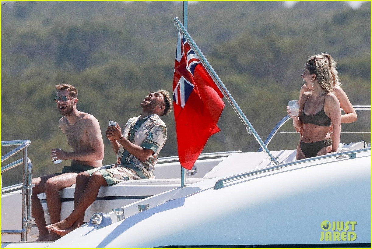 perrie edwards alex oxlade chamerlain party boat friends 66