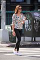 nina dobrev steps out in floral top after sick girl movie announcement 05
