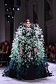 kaia gerber dons feathered frock for givenchy fashion show 05