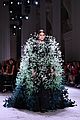 kaia gerber dons feathered frock for givenchy fashion show 09