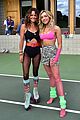 peyton list roller skating party 80s look 05